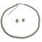 Delicate Platinum Champagne Latte Color Pearls Jewelry