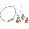 Yellow Swarovski Pearls Necklace, Earrings & Cuff Bracelet Set Yellow Swarovski Pearls Necklace, Earrings & Cuff Bracelet Set