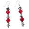 Lite Siam Crystals Swarovski Christmas Gift Earrings