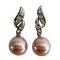 Pink Pearls Surgical Post Earrings, Prom Birthday Gift Pink Pearls Surgical Post Earrings, Prom Birthday Gift