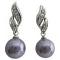 Purple Pearls Surgical Post Stylish Earrings