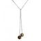 Adjustable Lariat Necklace with Beautiful Bronze & Brown Pearls