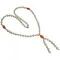 Freshwater & Orange Pearl Tussel Beach Necklace Freshwater & Orange Pearl Tussel Beach Necklace