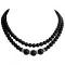 Handmade Black Pearls Double Strand Necklace Handmade Black Pearls Double Strand Necklace