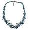Aqua Blue Pearls Multi Strand Necklace Aqua Blue Pearls Multi Strand Necklace