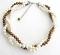 Finest White & Golden Freshwater Pearl Baroque Shape Necklace