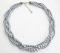 Alluring Bridal Three Strand Gray Pearls Necklace