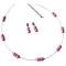 Pretty Floating Hot Pink Illusion Necklace & Earrings Jewelry Pretty Floating Hot Pink Illusion Necklace & Earrings Jewelry