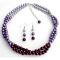 Pretty Purple, Plum & Lilac Gorgeous Necklace & Earrings