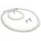 Elegant White Pearls Set with Necklace, Stud Earrings & Bracelet Elegant White Pearls Set with Necklace, Stud Earrings & Bracelet