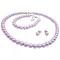 Gorgeous Smashing Stylish Purple Pearls Jewelry Complete Set Gorgeous Smashing Stylish Purple Pearls Jewelry Complete Set