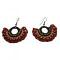 Beautiful Black & Red Unique Handmade Crocheted Earrings Beautiful Black & Red Unique Handmade Crocheted Earrings