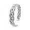Solid Sterling Silver Twisted Wire Cuff Bracelet for Men & Women