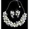 Clusters Of Ivory Pearls & Clear Crystals Elegant Bridal Jewelry Clusters Of Ivory Pearls & Clear Crystals Elegant Bridal Jewelry