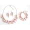 Chunky Bridal Pearl Soft Pink Pearls Necklace Earrings Bracelet Chunky Bridal Pearl Soft Pink Pearls Necklace Earrings Bracelet