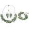 Wedding Pearl Necklace Beaded Chunky Jewelry Kelly Green Pearls