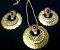 Goldtone Microplated Lakshmi Coin Pendant & Earrings Goldtone Microplated Lakshmi Coin Pendant & Earrings