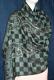 Black & Grey Silver Sequence Winter Shawl Scarf #1399