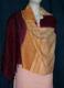 Maroon & Yellow Elegant Winter Shawl Scarf #1390