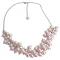 Pink Pearl Cluster Necklace 