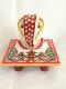 24 Pcs Marble Ganesha Murti (Statue) & Chowki