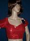 All Purpose 3676 Red Sequins Choli / Saree Blouse #3676 All Purpose 3676 Red Sequins Choli / Saree Blouse #3676