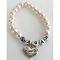 Personalized Flower Girl Bracelet Flower Girls Gift In Bluh Pink Bracelet