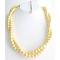 Yellow Chunky Twisted Necklace Two Strand Twisted Necklace 