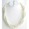 Ancient Style Old Era Ivory Wedding Necklace Twisted Double Strand Ancient Style Old Era Ivory Wedding Necklace Twisted Double Strand