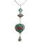 Valentine Cool Gift Handmade Painted Artisan Creation Necklace Valentine Cool Gift Handmade Painted Artisan Creation Necklace