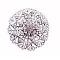 Embedded Sparkling Brooch w/ Simulated Diamond Flower Pin Embedded Sparkling Brooch w/ Simulated Diamond Flower Pin