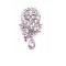 Brooch & Pendant /w Glittering Dangling Crystals
