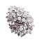 Fully Embedded Diamante Encrusted Artistic Brooch
