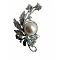 Fancy Brooch Pin /w AB Crystals, Pearls & Cubic Zircon