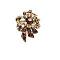 Artistically Designed Smoked Topaz & Colorado Crystals Brooch Artistically Designed Smoked Topaz & Colorado Crystals Brooch