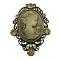 Cameo Pendant & Brooch Vintage Lite Smoked Topaz Crystal Cameo Pendant & Brooch Vintage Lite Smoked Topaz Crystal
