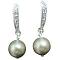 Handmade Surgical Post Earrings Latte Pearl
