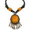 Yellow Stone Pendant Necklace Inexpensive But Stylish Necklace 