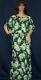 Green Linen Gown Maxi Kaftan Jalabiya 3X Sleep Wear #1131 Green Linen Gown Maxi Kaftan Jalabiya 3X Sleep Wear #1131
