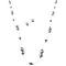 Swarovski Lilac Pearls Amethyst Crystals In Silk Thread Necklace Set Swarovski Lilac Pearls Amethyst Crystals In Silk Thread Necklace Set