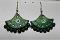 Green Terracotta Earrings /w Kundan Stones (Rhinestones) Green Terracotta Earrings /w Kundan Stones (Rhinestones)