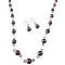 Chocolate Brown Pearls Pink Crystals Wedding Handcrafted Jewelry Set Chocolate Brown Pearls Pink Crystals Wedding Handcrafted Jewelry Set