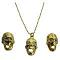 Inexpensive Classic Gold Skull Pendant Earrings Halloween Chic Gift Inexpensive Classic Gold Skull Pendant Earrings Halloween Chic Gift