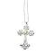 Crystals & Cubic Zircon Long Shimmering Cross Pendant Necklace Crystals & Cubic Zircon Long Shimmering Cross Pendant Necklace