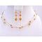 Tricolor Gold Crystals Jewelry Fire Opal Topaz Sun Crystals Bridesmaid Tricolor Gold Crystals Jewelry Fire Opal Topaz Sun Crystals Bridesmaid