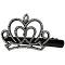 Rhinestone Curvy Crown Shape Hair Clip Graduation Accessory Rhinestone Curvy Crown Shape Hair Clip Graduation Accessory