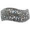 Sparkly Stylish Wave Shaped Clear Crystals Hair Barrette Sparkly Stylish Wave Shaped Clear Crystals Hair Barrette