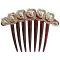 Fancy Hair Comb In Freshwater Pearls & Rhinestone Wedding Hair Comb 