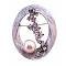 Oval Shaped Bridal Wedding Cake Brooch /w Interwoven Thin Metal Wires Oval Shaped Bridal Wedding Cake Brooch /w Interwoven Thin Metal Wires