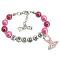 Pink Ballet Charm Dance Bracelet with Dance Charm  